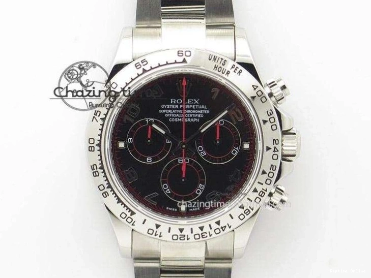 0418 TimelessDesign DAYTONA 116506 SS OMF BEST EDITION ICE BLUE DIAL ON SS BRACELET A7750 (SLIM MOVEMENT) 1811